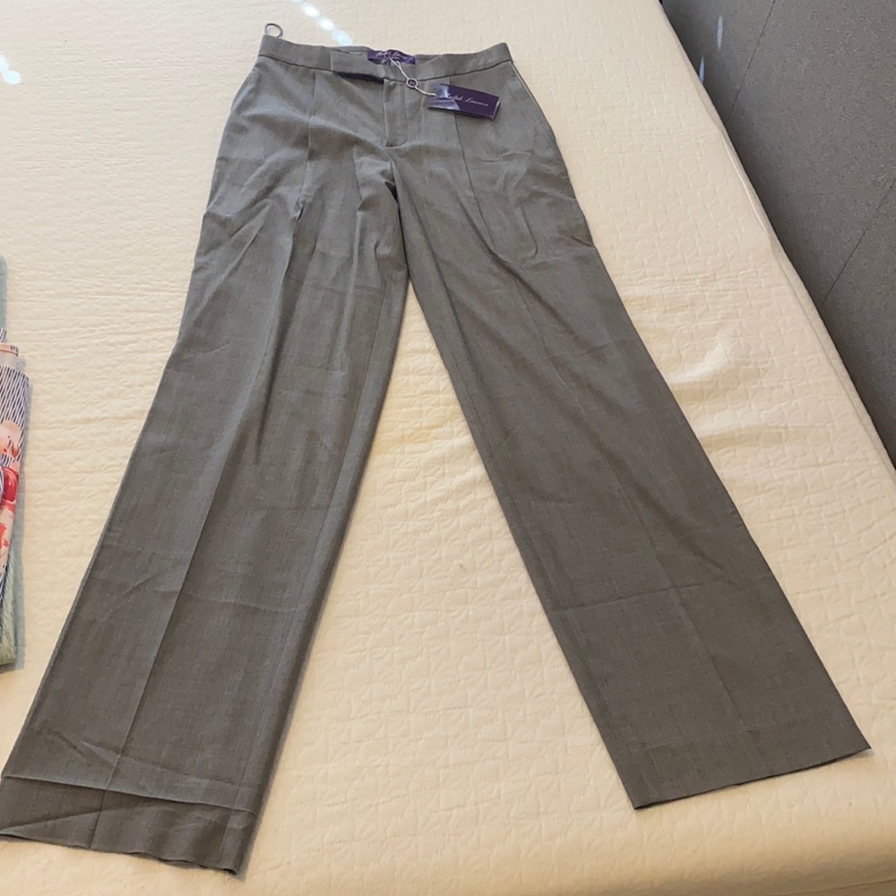Ralph Lauren Purple Label Gray Tuxedo Trousers